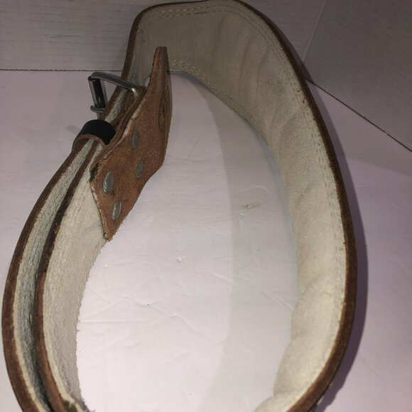 Valeo Weight Lifting Belt Leather Black Sz Large Adjustable Padding Back Support - Picture 3 of 6